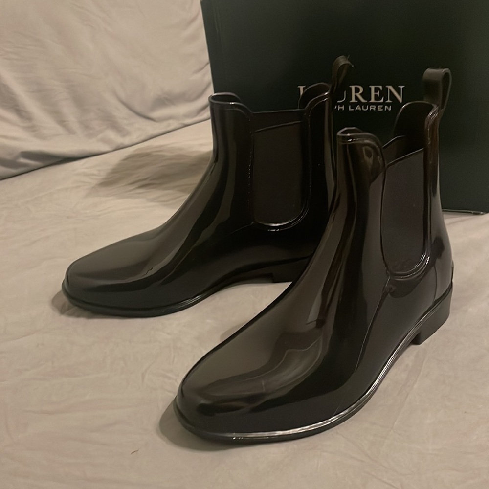 Black Lauren Ralph Lauren Rain Boots